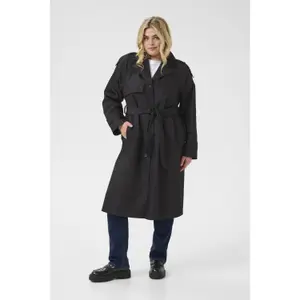 Women's trench coat KAFFE Curve Saliva image-1