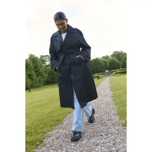Women's trench coat KAFFE Curve Saliva image-3