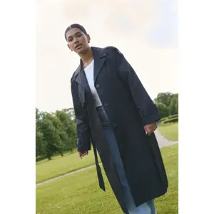 Women's trench coat KAFFE Curve Saliva image-5