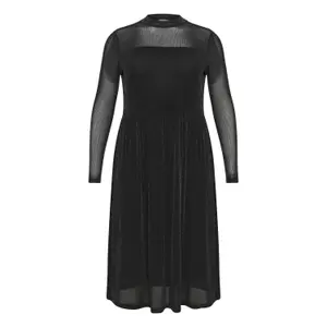 Long sleeve knitted dress for women KAFFE Curve Olgie image-0