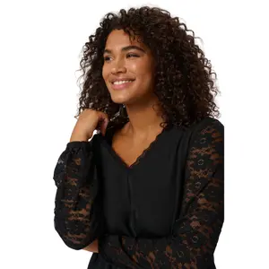 Women's lace dress KAFFE Curve KCMilli image-5