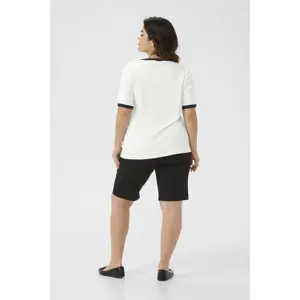 Γυναικείο T-shirt KAFFE Curve KCLiana image-4