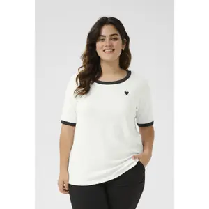 Γυναικείο T-shirt KAFFE Curve KCLiana image-1