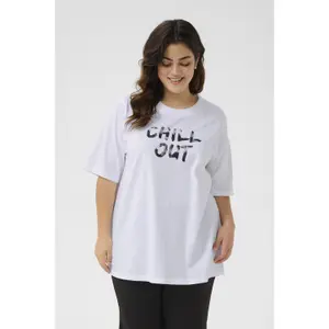Γυναικείο T-shirt KAFFE Curve KCViola image-1