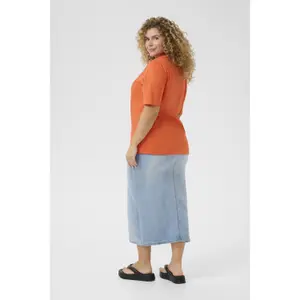 Γυναικείο T-shirt KAFFE Curve KCViola image-4