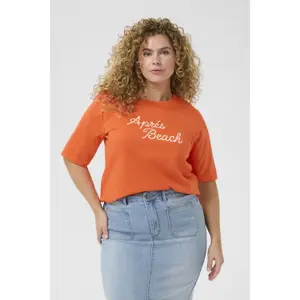 Γυναικείο T-shirt KAFFE Curve KCViola image-1