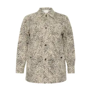Women's overshirt KAFFE Curve Lisia image-0