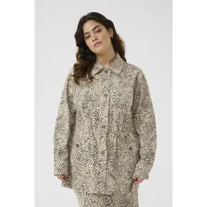Women's overshirt KAFFE Curve Lisia image-1