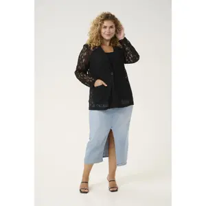Women's blazer KAFFE Curve Lorani Lace image-1