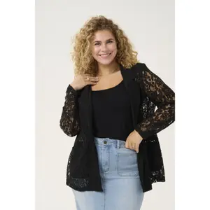 Women's blazer KAFFE Curve Lorani Lace image-4
