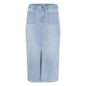 Denim skirt for women KAFFE Curve Sina