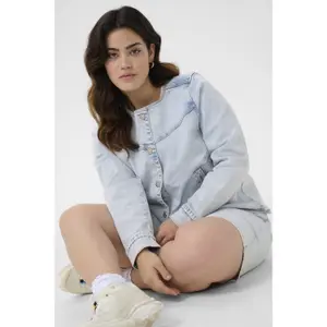 Women's denim jacket KAFFE Curve Maia image-5