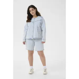 Women's denim jacket KAFFE Curve Maia image-2