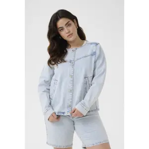 Women's denim jacket KAFFE Curve Maia image-1