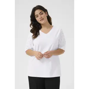 Women's T-shirt KAFFE Curve Anya image-1