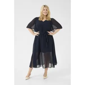 Women's long dress KAFFE Curve KCEvi image-1