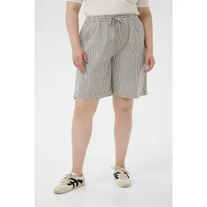 Women's shorts KAFFE Curve Nana Striped image-2