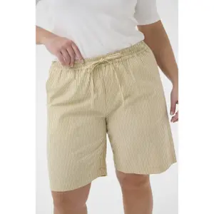 Women's shorts KAFFE Curve Nana Striped image-3