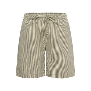 Women's shorts KAFFE Curve Nana Striped image-0