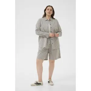 Woman's shirt KAFFE Curve Nana Striped image-2