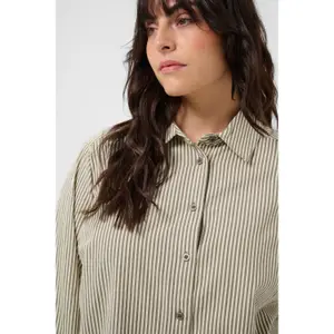 Woman's shirt KAFFE Curve Nana Striped image-2