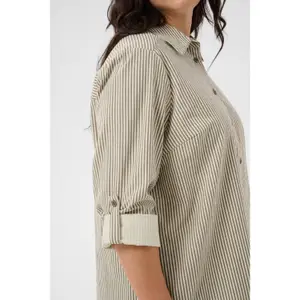 Woman's shirt KAFFE Curve Nana Striped image-3