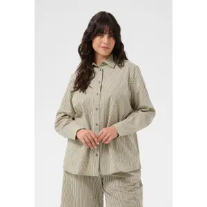 Woman's shirt KAFFE Curve Nana Striped image-6