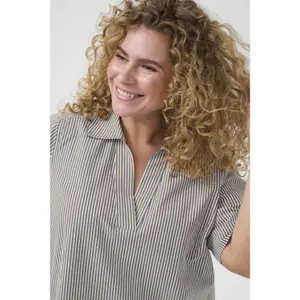 Women's dress KAFFE Curve Nana Striped image-5