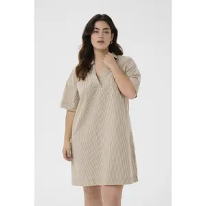 Women's dress KAFFE Curve Nana Striped image-1