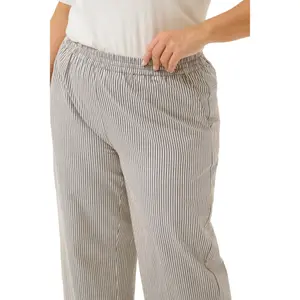 Women's striped Trousers KAFFE Curve KCNana image-5