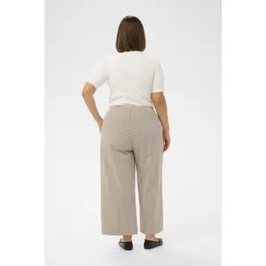 Women's Trousers KAFFE Curve Nana Striped image-3