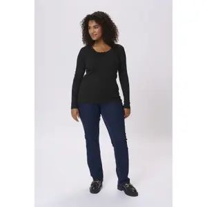 Women's long sleeve T-shirt KAFFE Curve Britt image-2
