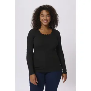 Women's long sleeve T-shirt KAFFE Curve Britt image-1