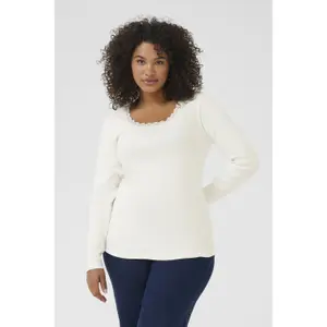 Women's long sleeve T-shirt KAFFE Curve Britt image-1