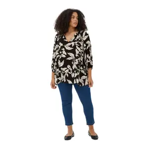 Long sleeve blouse for women KAFFE Curve Trine image-2