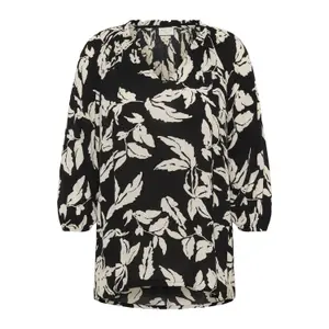 Long sleeve blouse for women KAFFE Curve Trine image-0