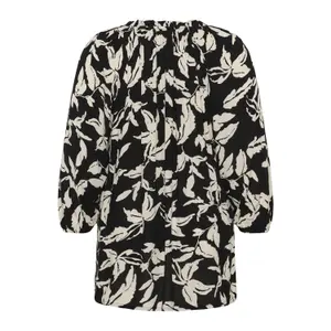 Long sleeve blouse for women KAFFE Curve Trine image-3