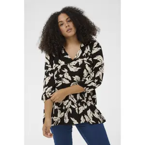 Long sleeve blouse for women KAFFE Curve Trine image-5
