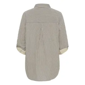 Ladies' tunic shirt KAFFE Curve Nana Striped image-3