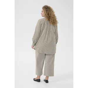 Ladies' tunic shirt KAFFE Curve Nana Striped image-4