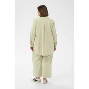 Ladies' tunic shirt KAFFE Curve Nana Striped image-4