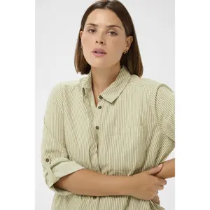Ladies' tunic shirt KAFFE Curve Nana Striped image-5
