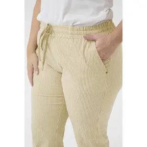 Women’s 3/4 Striped Trousers KAFFE Curve KcnanaKCNana image-5