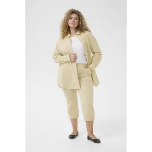 Women’s 3/4 Striped Trousers KAFFE Curve KcnanaKCNana image-1