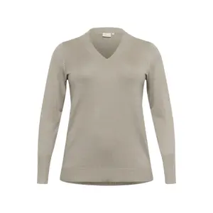 Women's V-neck sweater KAFFE Curve Clizzy image-0