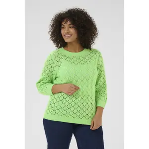 3/4 sleeves sweater KAFFE Curve Mika image-2
