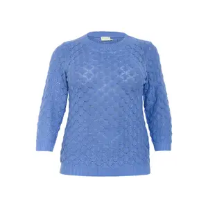 Jersey de manga 3/4 para mujer KAFFE Curve Mani image-0