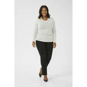 Women's long sleeve T-shirt KAFFE Curve Henna image-2