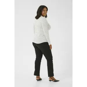 Women's long sleeve T-shirt KAFFE Curve Henna image-4