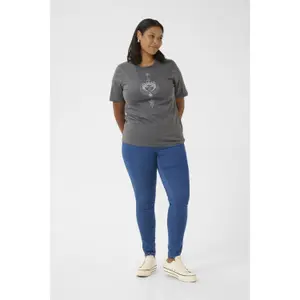 Γυναικείο T-shirt KAFFE Curve KCMoona image-2
